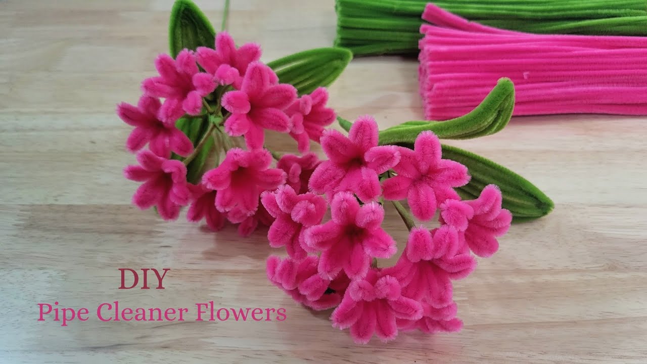 DIY Tutorial Flowers! Pipe cleaner easy to make flowers to everyone by handmade.