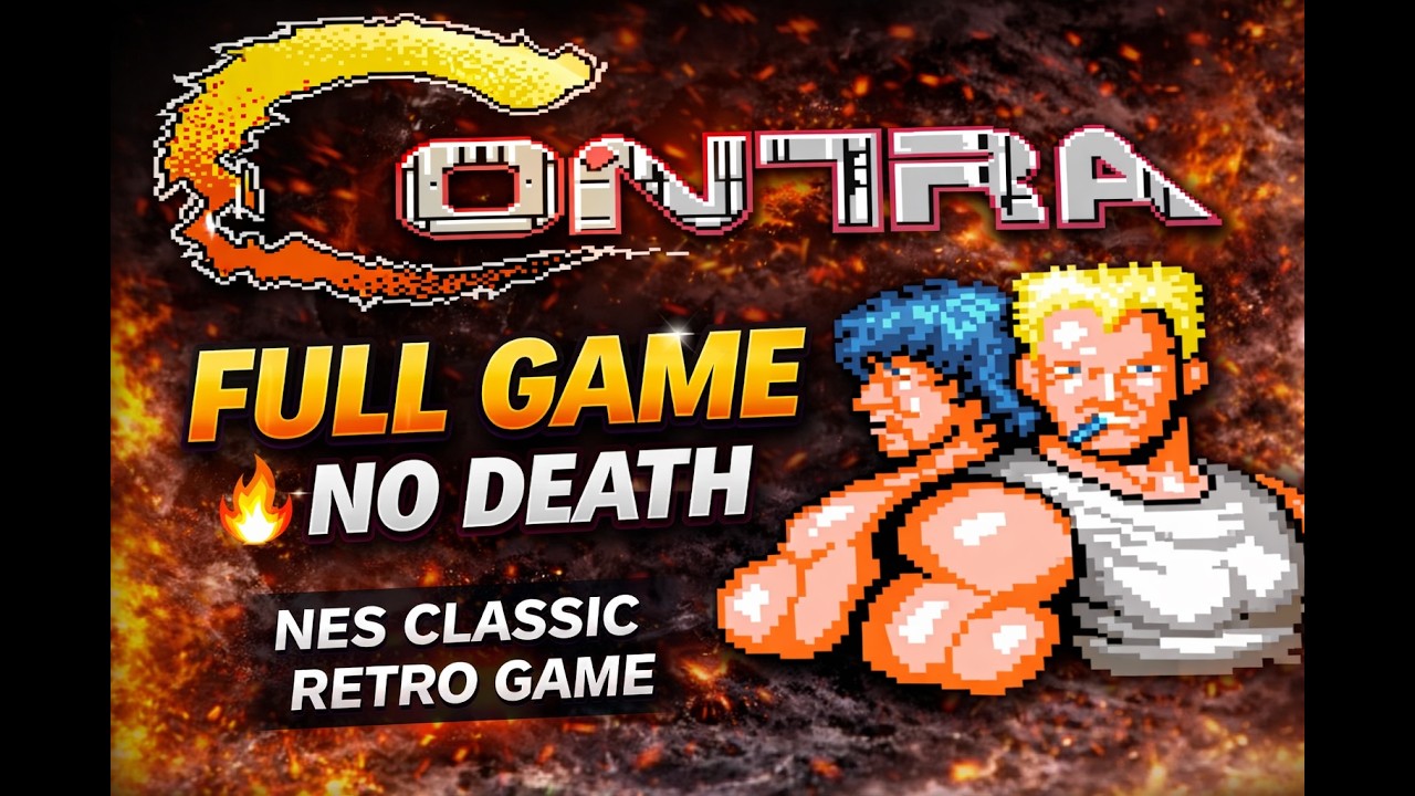 OLD VCD Contra Full Gameplay No Death 🔥 | NES Classic Retro Game - YouTube