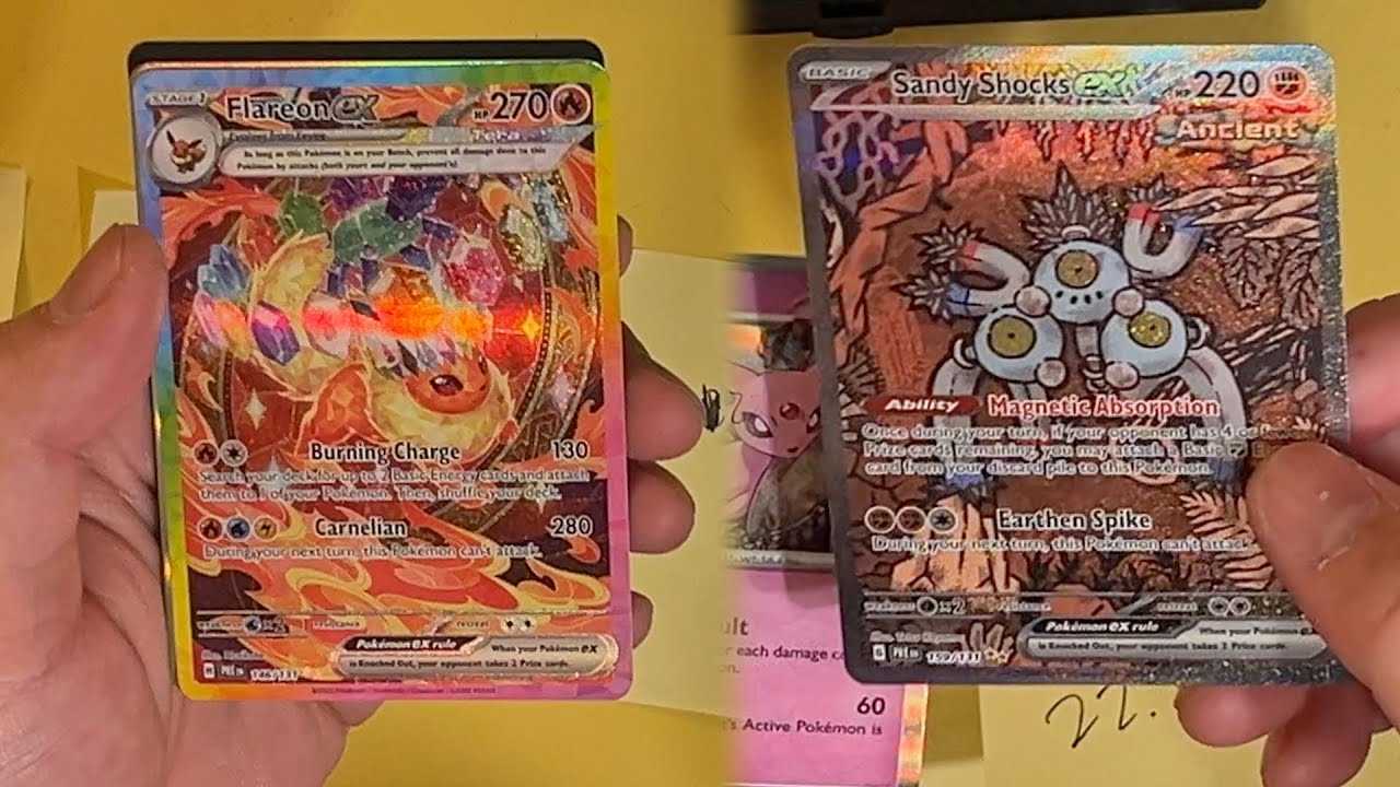 Can you WEIGH Prismatic Evolutions Tech Sticker Collections? Blister Openings (x8)