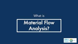 What is Material Flows Analysis? - Resource Efficiency Dictionary