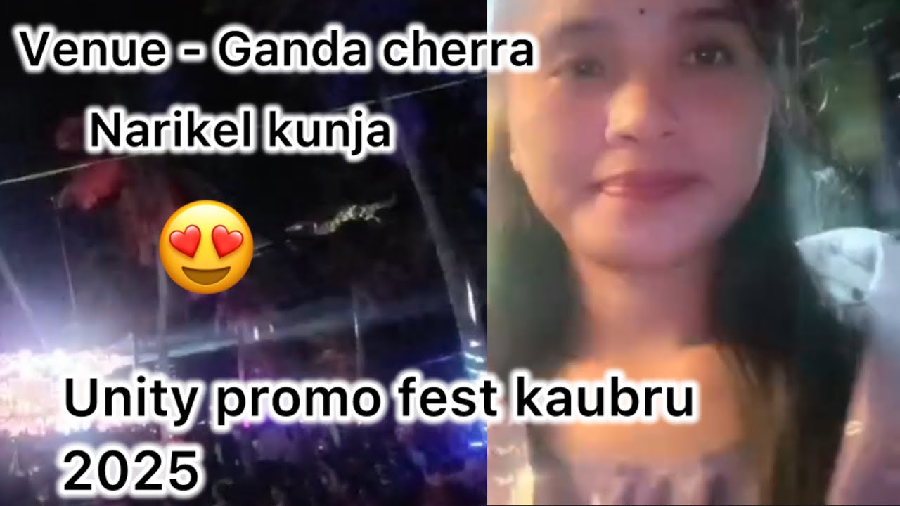 Unity Promo Fest Tripura 2025 | First Event At Narikel Kunja | Ganda cheera | shreya ghosl live ❤️ 