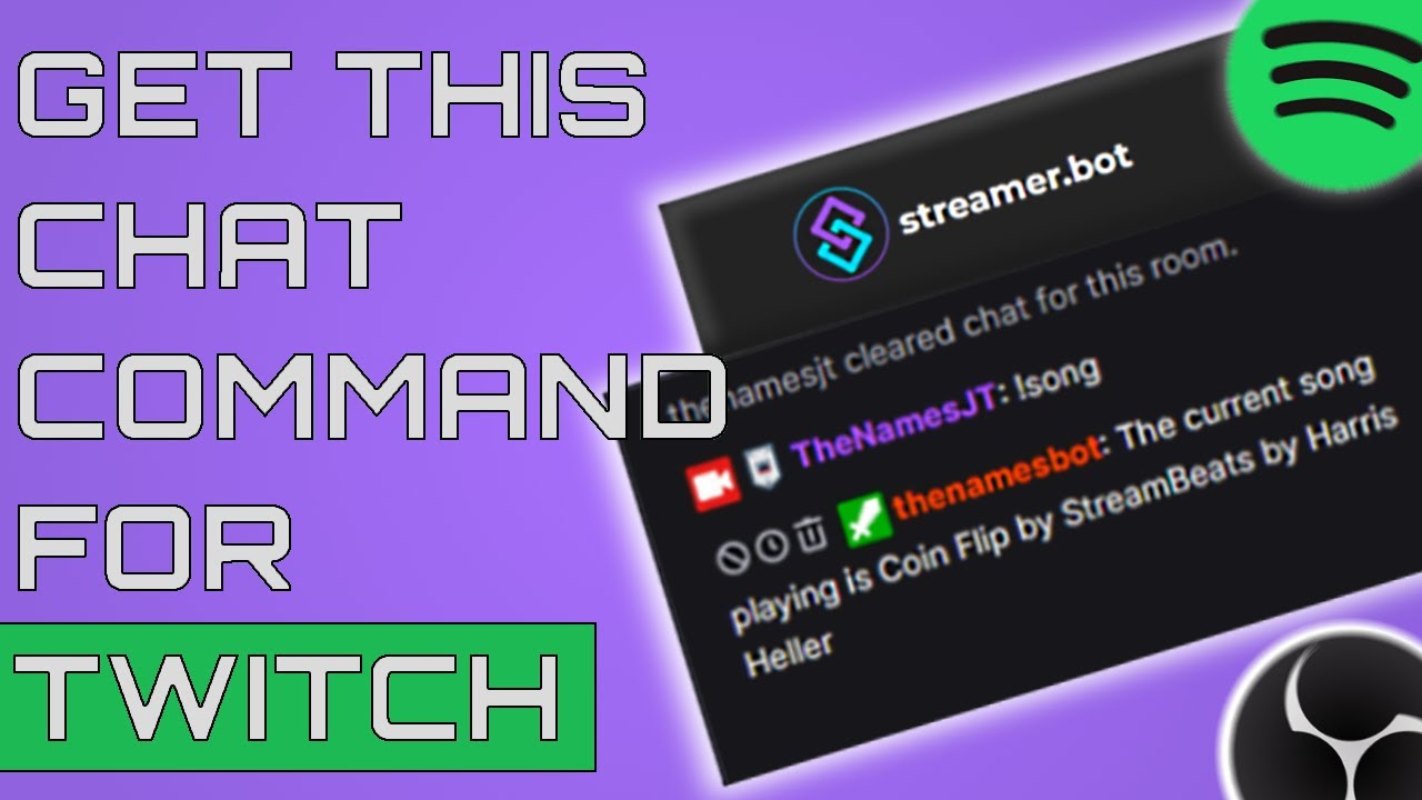 How To Create Song Chat Command On Twitch Spotify Tuna Streamer Bot Youtube