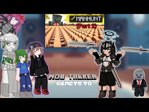 Mob Talker reacts to 1,000,000 Villagers MANHUNT by Grox (Part 2 Fixed)