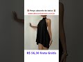 Conjunto Feminino Vestido Soltinho Frente Unica Short Verão