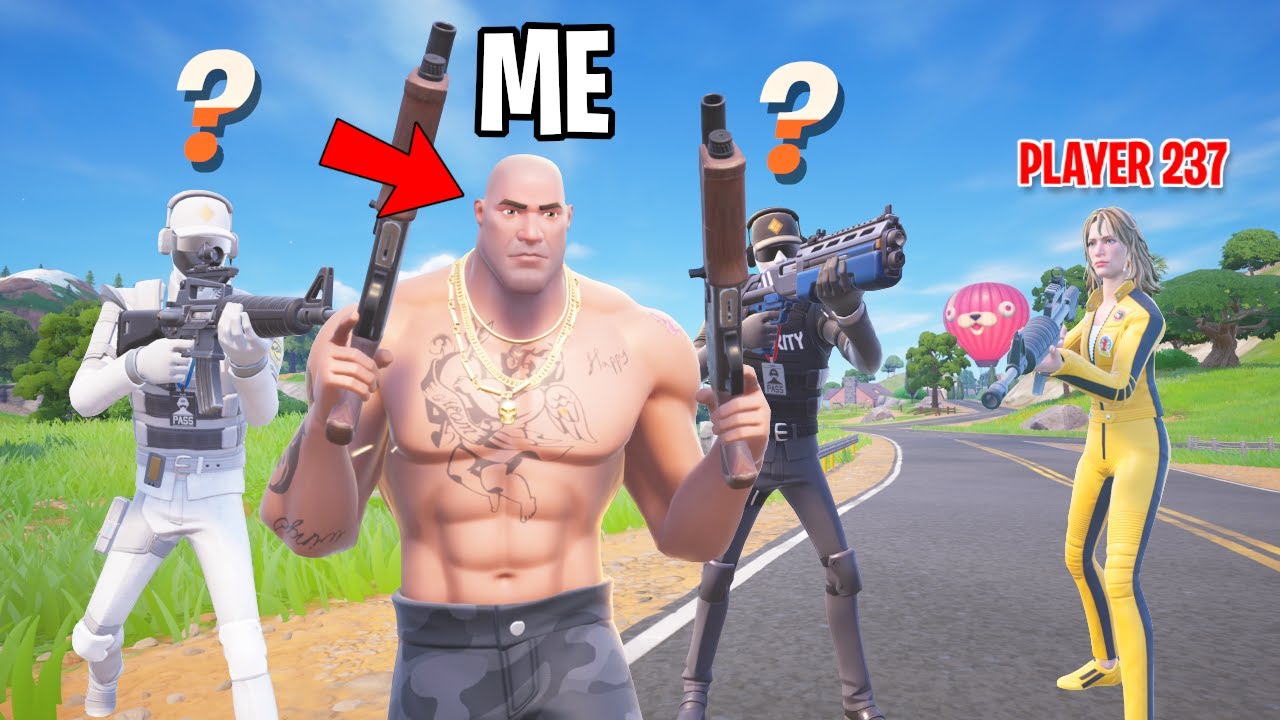 Я притворился всеми мифическими боссами в Fortnite