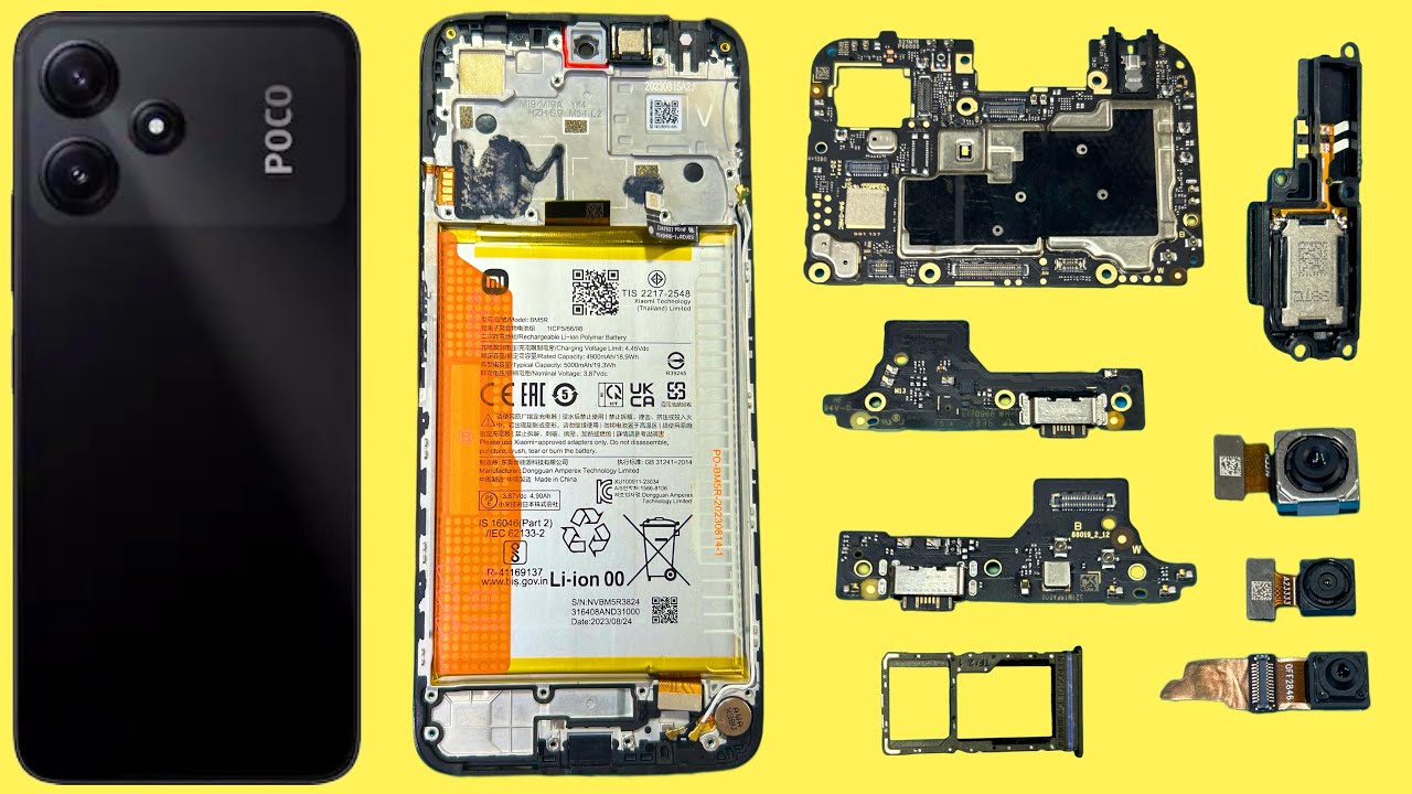 Poco m6 pro 5g disassembly / poco m6 pro 5g back panel open / poco m6 pro 5g teardown
