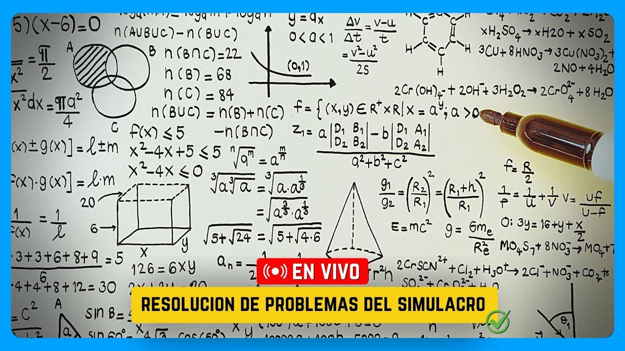 📚 RESOLUCIÓN DE PROBLEMAS DEL SIMULACRO PRONABEC🛑Practicando para el exámen de Beca 18 ✅15-11