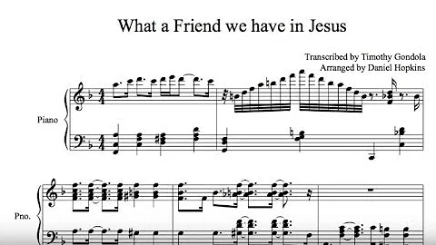Daniel Hopkins| What A Friend We Have In Jesus (Pi...