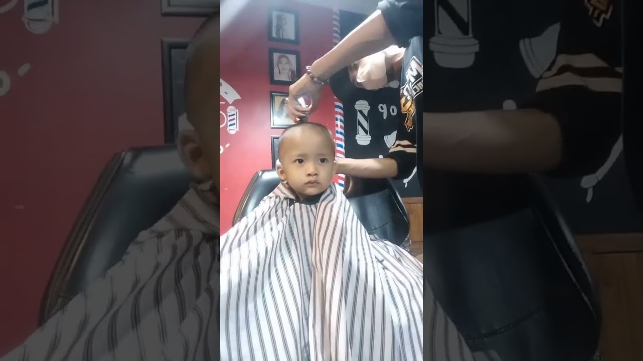 adek gundul #gundulbayi #haircutbaby