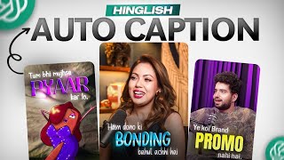 FREE AI Auto Caption Tools 2026 🔥 | No Watermark | Hinglish, Hindi & English Subtitles News