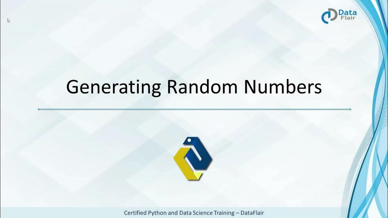 Python Generating Random Numbers - YouTube