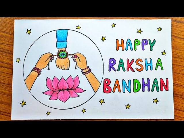 Easy Raksha Bandhan festival drawing - YouTube