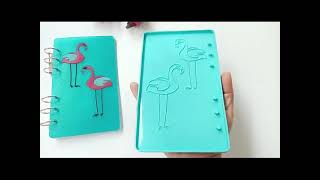 How to Make Flamingo Notebook Tray Mold | Silicone Resin Molds #shorts