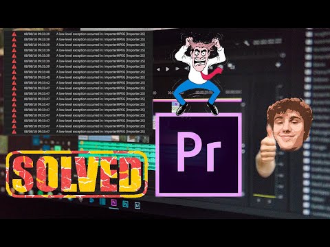 SOLVED 2024!! Adobe Premiere Pro Low-Level Exception Occurred in: ImporterMPEG (Importer: 25) Fix