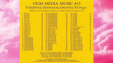 OGM Media Music 15 - PRO MED 15 - Fanfares/Announcements/Stings