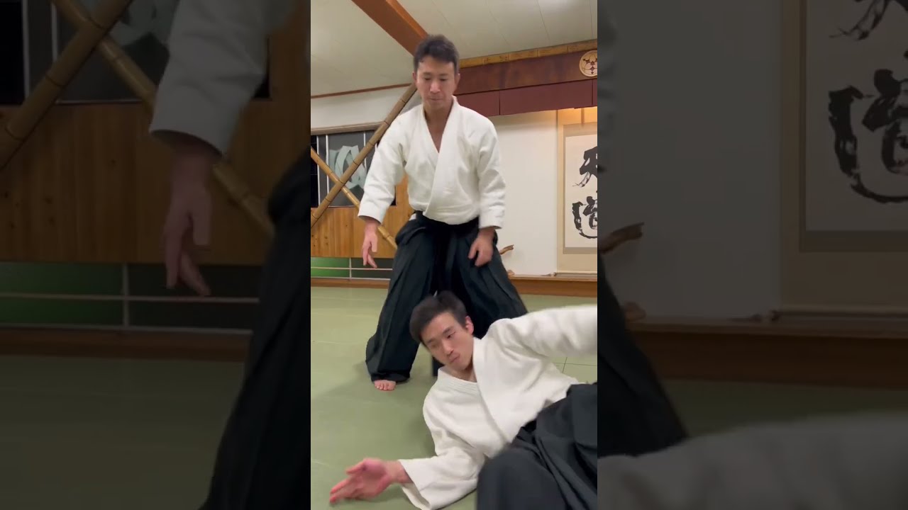 合気道天道館 肘極め腰投げ #合気道 #aikido #天道館 - YouTube
