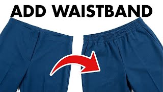 How To Sew A Waistband On Pants | The Tall Tailor 🌹