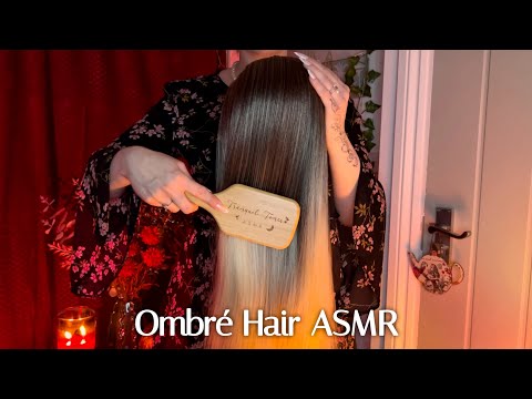 ASMR Hair Treatment on Ombré Hair | Hair Brushing, Hair Play, Finger Combing & Scalp Scratching