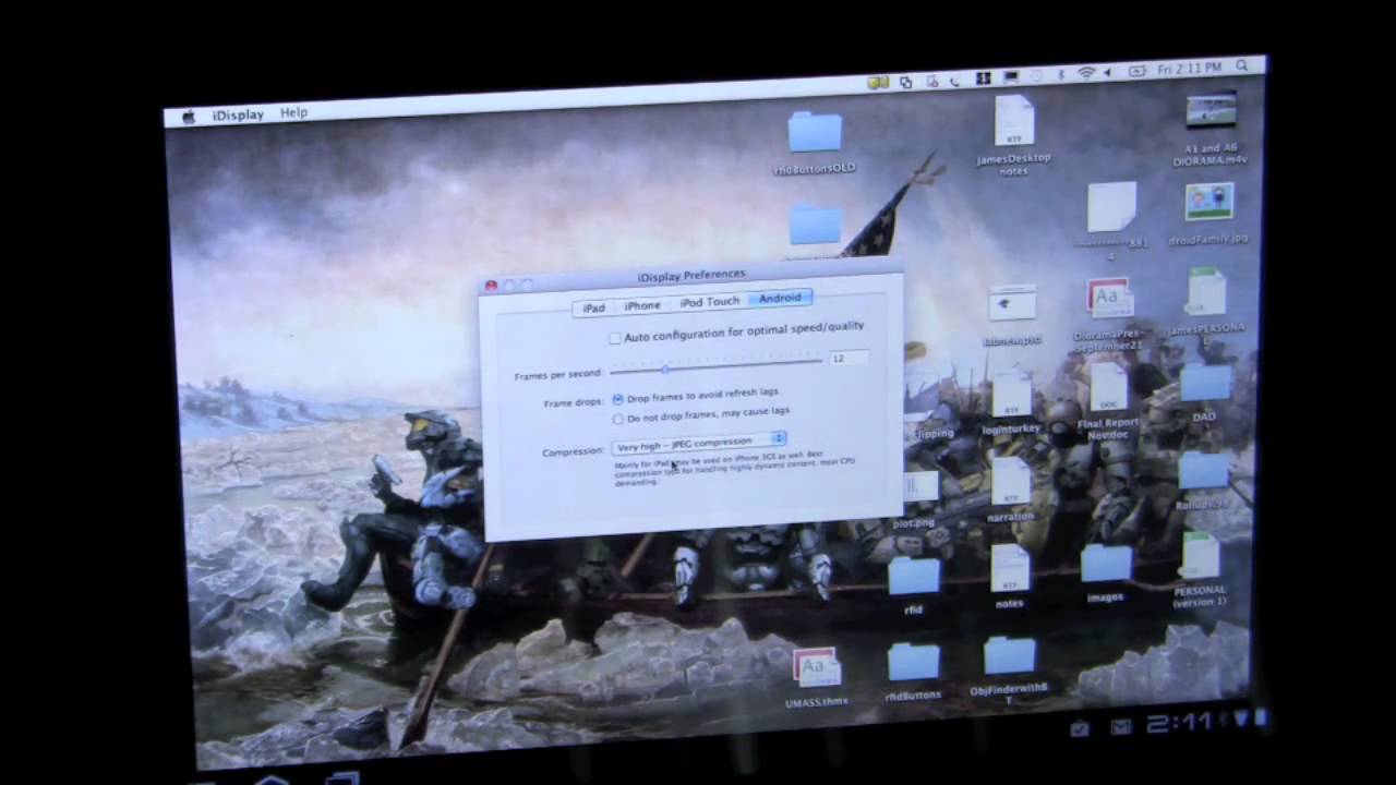 iDisplay:  Turn your Android Device into a Computer Monitor