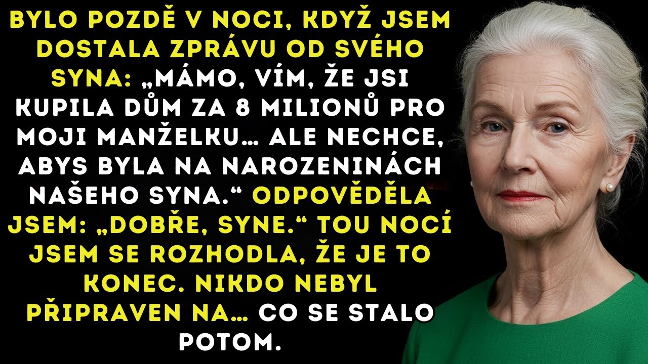 Můj syn mi řekl, že na párty nejsem vítaná—ale měla jsem překvapení, které vůbec nečekali.