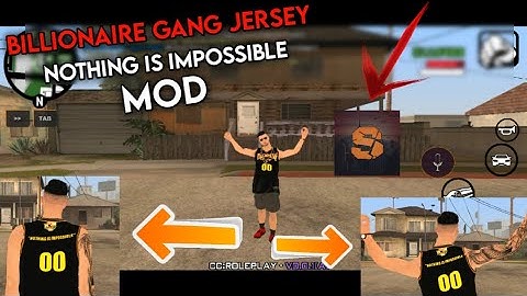 BILLIONAIRE GANG JERSEY ( NOTHING IS IMPOSSIBLE ) MOD | FOR GTA SAMP | CCRP | Vince YT !!