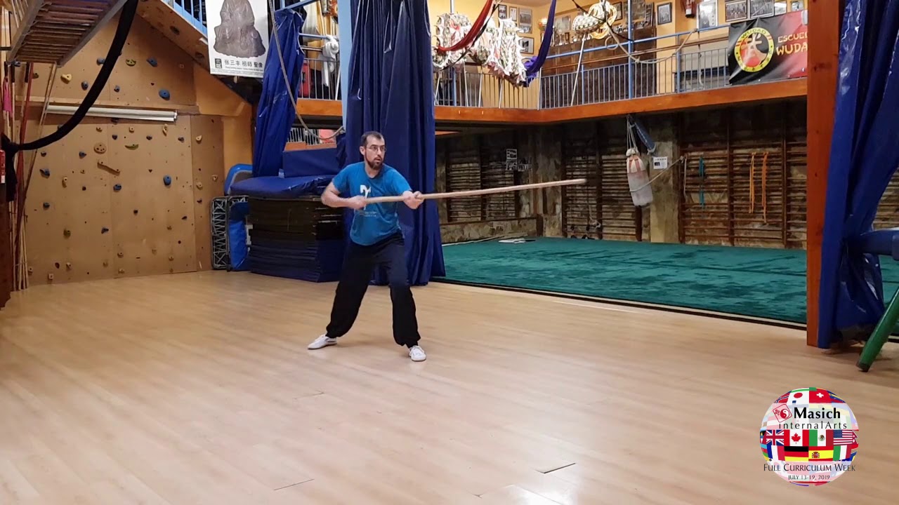 Yang-style Taijiquan Thirteen-powers Spear Method (solo) performed by Javier Arnanz