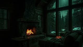 🌧️ Sleep Instantly with Heavy Rain Outside a Dark Room Window | Deep Sleep &amp; Relaxing (No Ads)