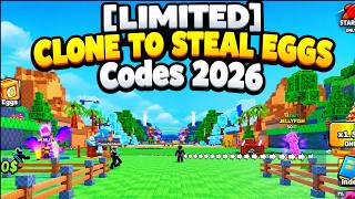 [LIMITED] CLONE TO STEAL EGGS Codes 2026 / Roblox ! 🎮🔑 How to Redeem (Guide/Tutorial)