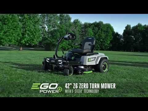 POWER+ 42" Z6 Zero Turn Mower with <br>e-STEER™ Technology  video