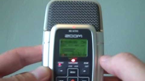 Introduction to Zoom H2 digital recorder