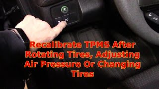 2019 Honda HRV TPMS Reset Procedure