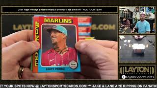 ONCE IN A LIFETIME BREAK?!?! 2024 Topps Heritage Baseball Hobby 6 Box Half Case Break #5