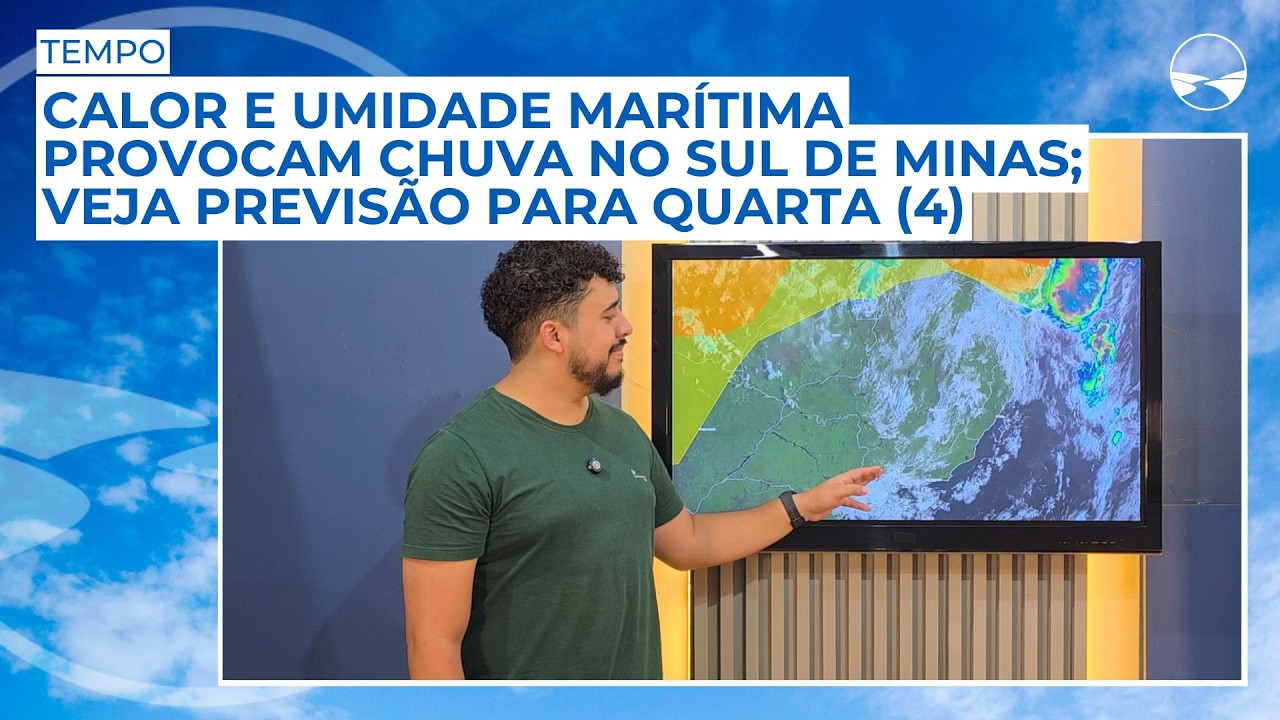 Chuva de verão volta ao Sul de Minas nesta quarta (4); veja cidades com maior chance