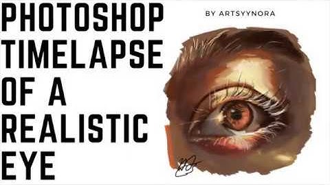 Painting a Realistic Eye in Photoshop [Time lapse]