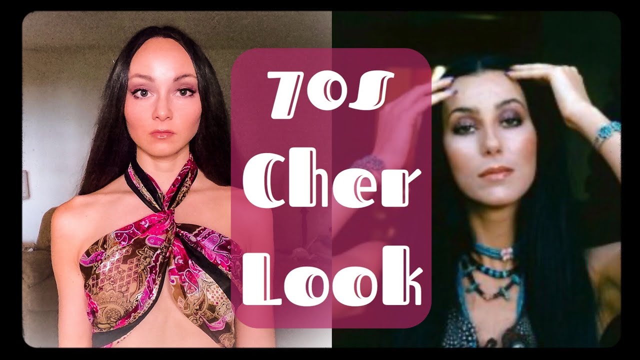 Cher 70s Glam Hair Makeup Tutorial