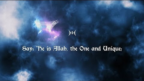 112 Surah Al-Ikhlaas سورة الإخلاص ("The Purity") By AbdulBasit AbdusSamad - Abul A'la Maududi