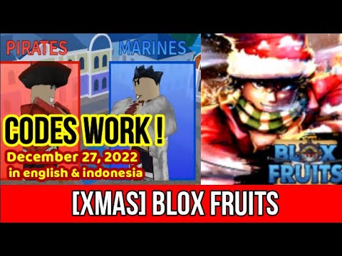 All Roblox Blox Fruits Codes (December 2022)