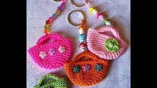 Mini sacs à dos au crochet - Porte-clés - Cultura