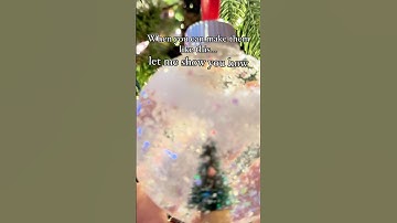 Water is what makes the magic in snow globes. Just add Flex Tape before adding the cap #diychristmas