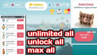Penguin Isle! Max Level And How I Got Unlimited Money. Unlock All Levels screenshot 1