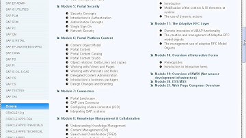 SAP EP ADMIN Course Content - SAP EP ADMIN Online Training - Crescent IT Solutions
