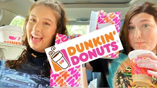 TRYING DUNKIN DONUTS *FALL* MENU ITEMS!