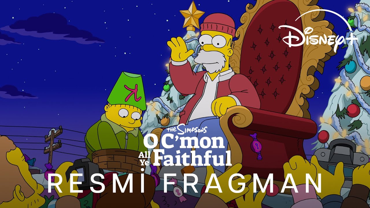 The Simpsons: O C'mon All Ye Faithful Türkçe Fragman kapak görseli