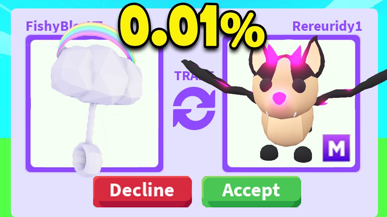 Trading a 0.01% RARE ITEM in Adopt Me!