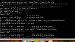 Cloudera Administration - HDFS Commands - Creating Directories and Changing Ownership