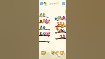 Bird Sort Colour GAMEPLAY LEVEL 136🔥Subscribe Channel@8-Bit games🔥