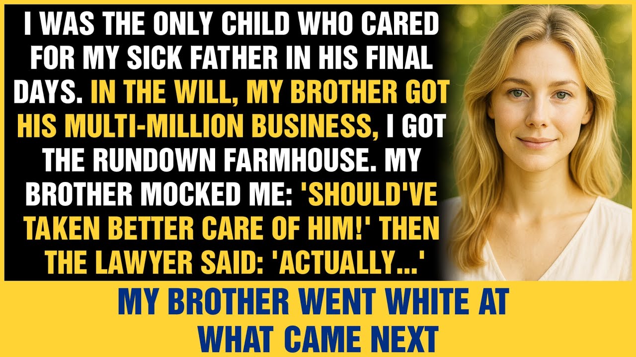 My Brother Mocked My Inheritance: I Got The Old House, He Got Dad's Business — Until The Lawyer...