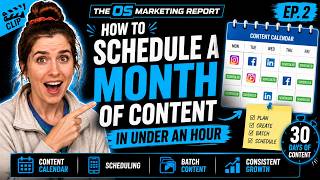 How to Schedule a Month of Content in Under an Hour | The OS Marketing Report