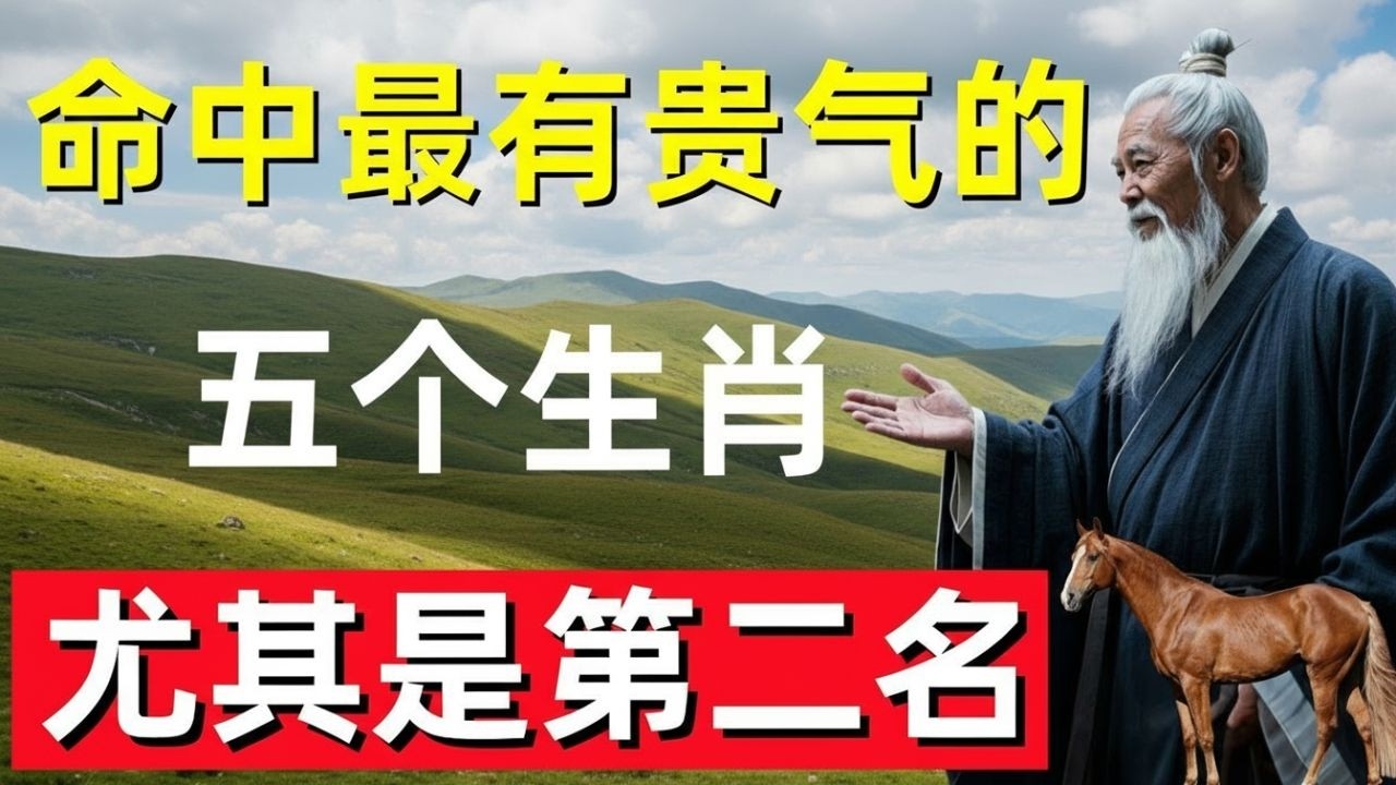 命中最有贵气的五个生肖，尤其是第二名，贵人相随，风生水起！#修行思維 #修行 #福報 #禪 #道德經 #覺醒 #開悟 #禅修📿