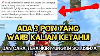 TIDAK ADA LAGI CARA GANTI SERVER KE ASIA PUBG MOBILE | CARA KE 3 SULUSI NYA DENGAAN MENGHUBUNGI CS